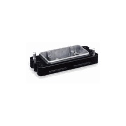 Capot 16B, Aluminium moulé sous pression, acier inoxydable, IP68/IP69K, Sortie verticale, PG36